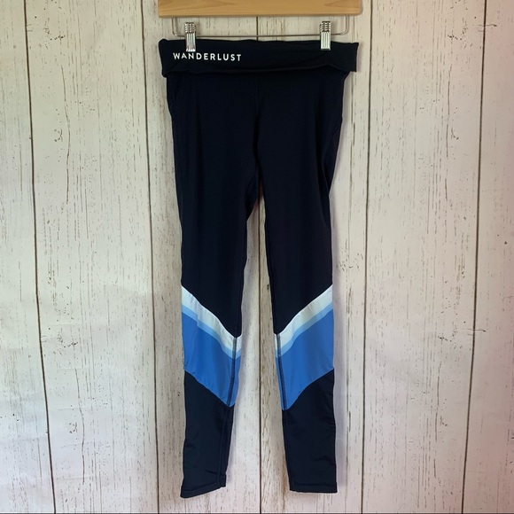 Adidas x Wanderlust Yoga Blue Leggings - Picture 2 of 4